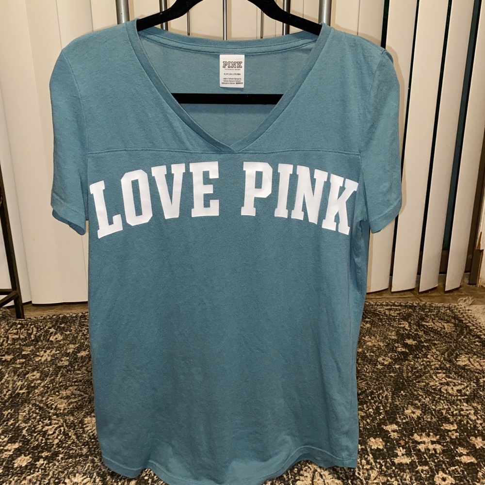 Teal Shirt from Pink.